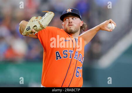 Houston Astros pitcher Parker Mushinski during a baseball game against the  Seattle Mariners Monday, June 6, 2022, in Houston. (AP Photo/Michael Wyke  Stock Photo - Alamy