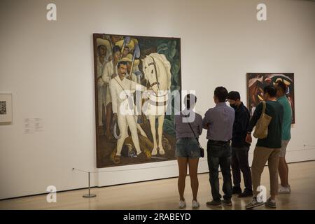 Diego Rivera. Agrarian Leader Zapata. 1931. Fresco, 7' 9 3/4' x 6' 2' (238.1 x 188 cm). The Museum of Modern Art. New York City. Stock Photo