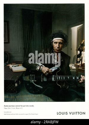 Keith Richards in the advert for Louis Vuitton London, England