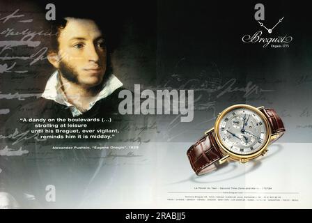 Breguet alarm watch Le R veil du Tsar advert with Alexander