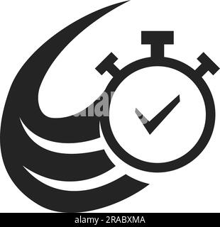 fast logo template. Icon Illustration Brand Identity. Isolated and flat illustration. Vector graphic Stock Vector