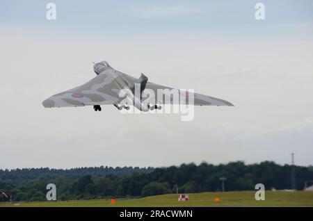 Avro 698 Vulcan XH558, Spirit of Great Britain, Farnborough International Air Display, Stock Photo