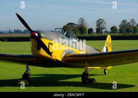 Miles, Magister, G-ARGS, P6382, Shuttleworth Collection, Biggleswade, Bedfordshire, England, Stock Photo