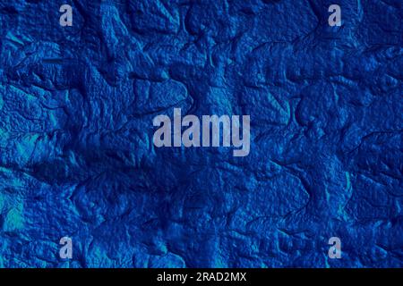 Delicate dark blue rough structured background for decor, text and advertising Stock Photo
