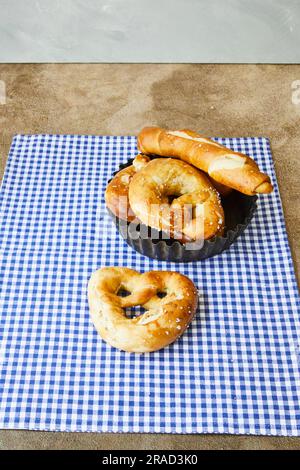 Pretzel pastry Stock Photo