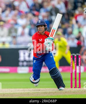 England's Sophia Dunkley batting in the First Vitality IT20 between England and Australia Stock Photo