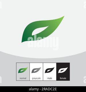 O Letter Logo. Natural Concept - Vector Stock Vector
