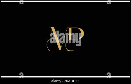 M P, P M, Abstract Letters Logo Monogram Stock Vector