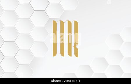 M R, R M, Abstract Letters Logo Monogram Stock Vector