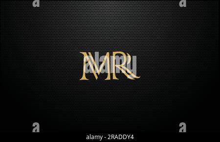 M R, R M, Abstract Letters Logo Monogram Stock Vector