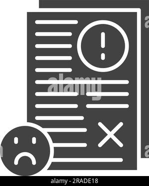 Bad Feedback Icon image. Suitable for mobile application. Stock Vector