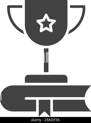 Book Award Icon image. Suitable for mobile application. Stock Vector