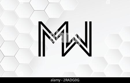 MW, WM, Abstract Logo design Stock Vector Image & Art - Alamy