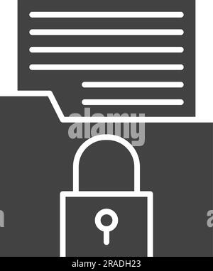 Confidential Project Icon image. Suitable for mobile application. Stock Vector