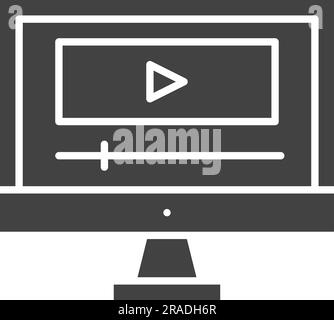 Content Production Icon image. Suitable for mobile application. Stock Vector