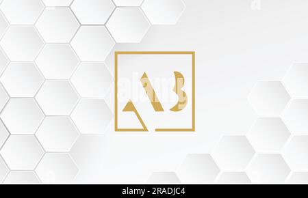 AB, BA, Abstract Letters Logo Monogram Stock Vector