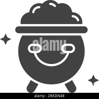 Gold Pot Icon image. Suitable for mobile application. Stock Vector