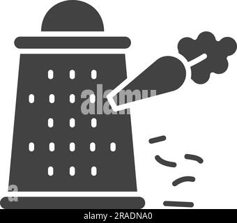 Grater Icon image. Suitable for mobile application. Stock Vector