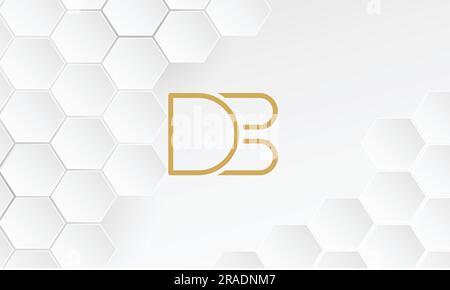 DB, BD, Abstract Letters Logo Monogram Stock Vector