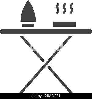 Ironing Board Icon image. Suitable for mobile application. Stock Vector