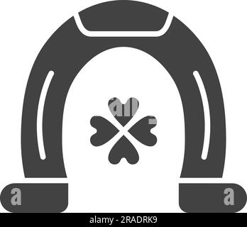 Horseshoe Icon image. Suitable for mobile application. Stock Vector