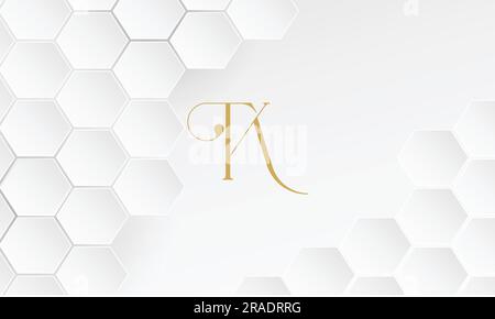 KT, TK, Abstract Logo Design Stock Vector