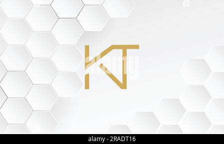 KT, TK, Abstract Logo Design Stock Vector