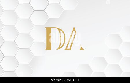 DA, AD, Abstract Letters Logo Monogram Stock Vector