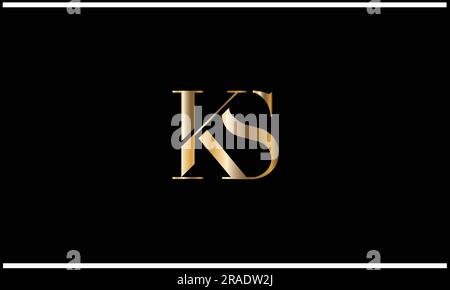 KA, AK, Abstract Letters Logo Monogram Stock Vector