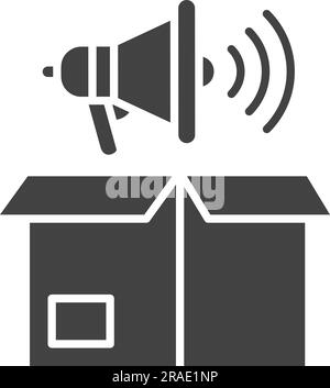 Product Promotion Icon image. Suitable for mobile application. Stock Vector