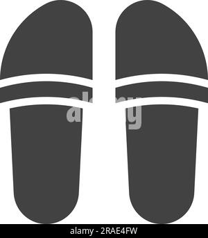 Slippers Icon image. Suitable for mobile application. Stock Vector