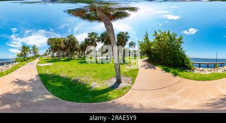 360 degree panoramic view of 360 photo Flagler Park Stuart Florida