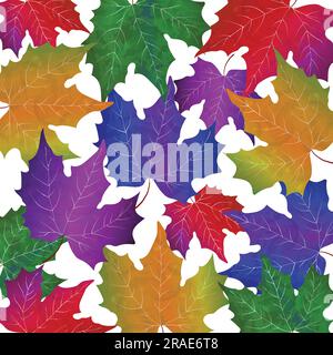 Vector illustration of gradient style colourful summer leaves concept, summer background and banner design Stock Vector
