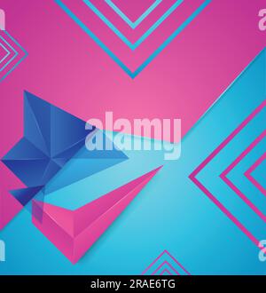 Vector illustration of abstract creative geometric style wallpaper Stock Vector