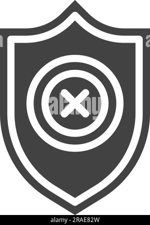 Unprotected Icon Image. Stock Vector
