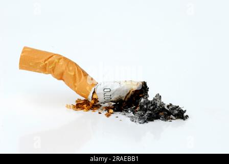 Expressed cigarette, smoking, cut-out, object Stock Photo