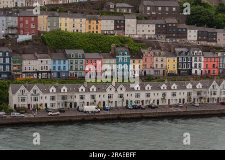 Cobh, Ireland, EU. 9 June 2023. An overview of the scenic coastal town and port of Cobh in Ireland Stock Photo