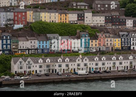 Cobh, Ireland, EU. 9 June 2023. An overview of the scenic coastal town and port of Cobh in Ireland Stock Photo