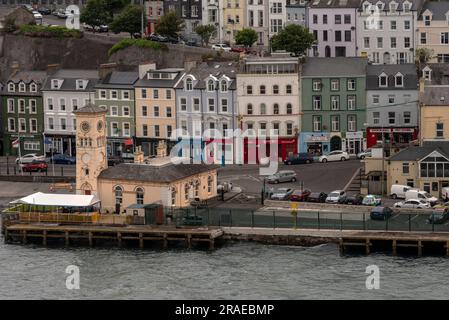 Cobh, Ireland, EU. 9 June 2023. An overview of the scenic coastal town and port of Cobh in Ireland Stock Photo