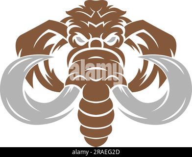Mammoth logo icon design illustration Stock Vector