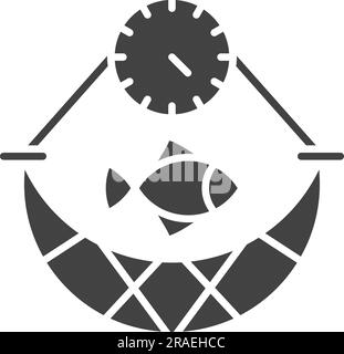 Overfishing Icon Image. Stock Vector