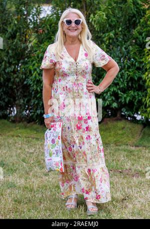 London, UK. 3rd July, 2023. Vanessa Feltz at the Hampton Court Palace Garden Festival Credit: Joe Maida/Alamy Live News Stock Photo