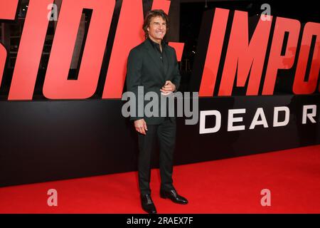 July 3, 2023: TOM CRUISE attending the 'Mission: Impossible - Dead Reckoning Part One' Australian Premiere at the ICC Sydney Darling Harbour on July 03, 2023 in Sydney, NSW Australia (Credit Image: © Christopher Khoury/Australian Press Agency via ZUMA Wire) EDITORIAL USAGE ONLY! Not for Commercial USAGE! Stock Photo