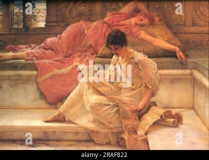 Favourite Poet 1888 by Sir Lawrence Alma-Tadema Stock Photo