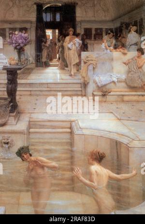 A Favourite Custom 1909 by Sir Lawrence Alma-Tadema Stock Photo