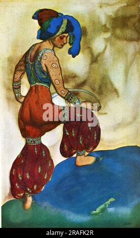 Scheherazade la sultane bleue 1910 by Leon Bakst Stock Photo