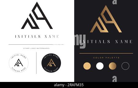Modern Streetwear NP or PN Initial Monogram Text Letter Logo Design Stock Vector
