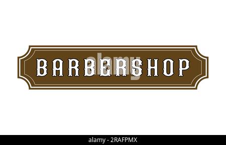 Amazon.com: The Decal Hub Barber Shop Emblem Custom Name Personalized Wall  Vinyl Decal Barbershop Art Modern Interior Decor Hairdressing Sticker Mural  (17