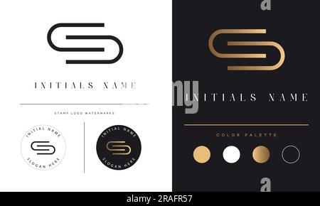 Luxury DD Initial Monogram Text Letter Logo Design Stock Vector
