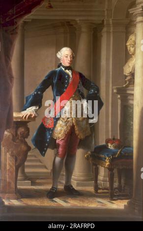 Portrait of Charles Eugene, Duke of Württemberg 1756 by Pompeo Batoni Stock Photo